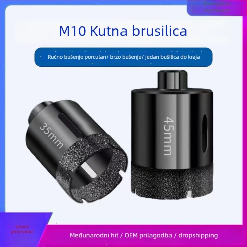 M10 Brazirani suhi bušilica – višenamjenska bušilica za otvore za keramiku, staklo, mramor i kamen