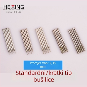 Hexing Jade Carving Drill Bit with Diamond-Emery Head for Jadeite and Agate