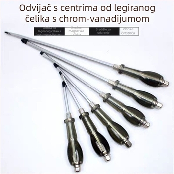 Industrijska magnetska odvijač s križnim vrhom, Walden, krom-vanadij čelik, plastična drška, bez izolacije