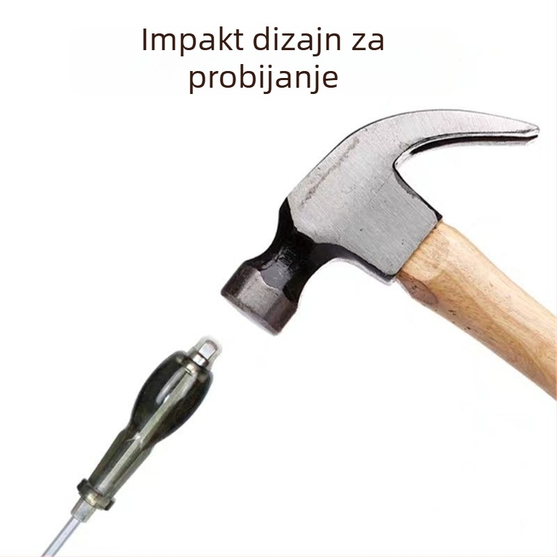 Industrijska magnetska odvijač s križnim vrhom, Walden, krom-vanadij čelik, plastična drška, bez izolacije