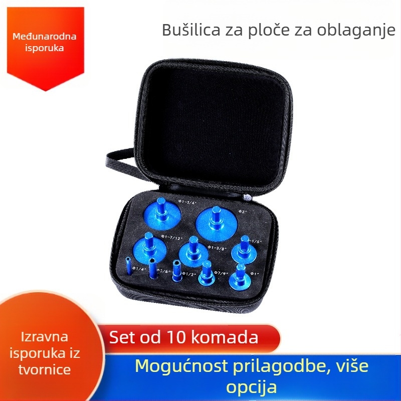 Vrtalnik za pločice s zubnim vrhom, suho bušenje, Yanjing elektroplatirano, željezna/čelična šipka, emery