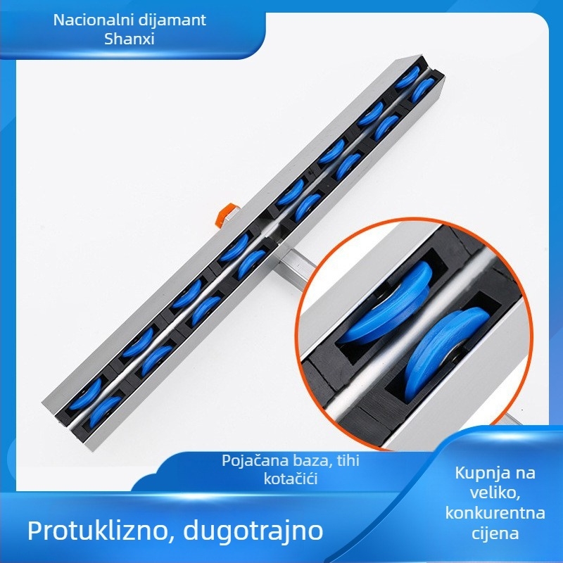 T-tip nož za staklo sa šestostranim ojačanim debelim valjkom i sustavom automatskog podmazivanja za rezanje pločica i stakla