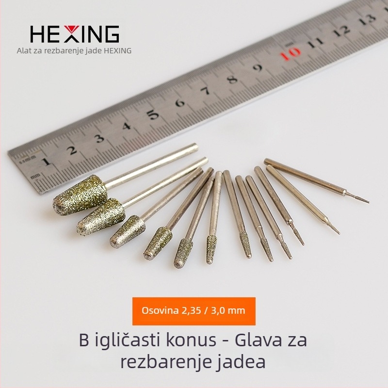 Električni alat za rezbarenje nefrita s Cone brusnom glavom – Hexing