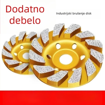 Diamantski brusni disk za poliranje kamena – sinteriran, za mramor i beton; brušenje rubova i zidova
