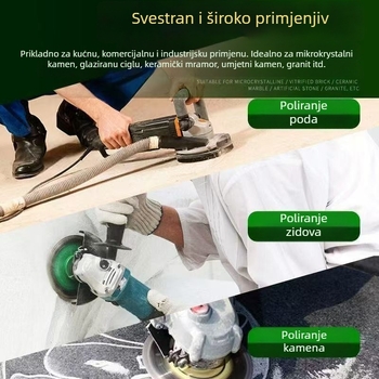 Diamantski brusni disk za poliranje kamena – sinteriran, za mramor i beton; brušenje rubova i zidova
