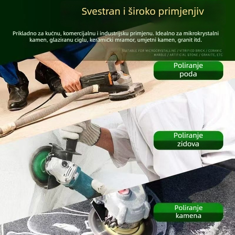 Diamantski brusni disk za poliranje kamena – sinteriran, za mramor i beton; brušenje rubova i zidova