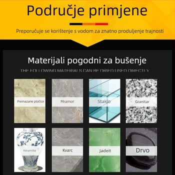 Bochi Dijamantno bušačko bušilica za otvore s braziranim dijamantnim vrhom za mramor, granit, beton i pločice — suho bušenje