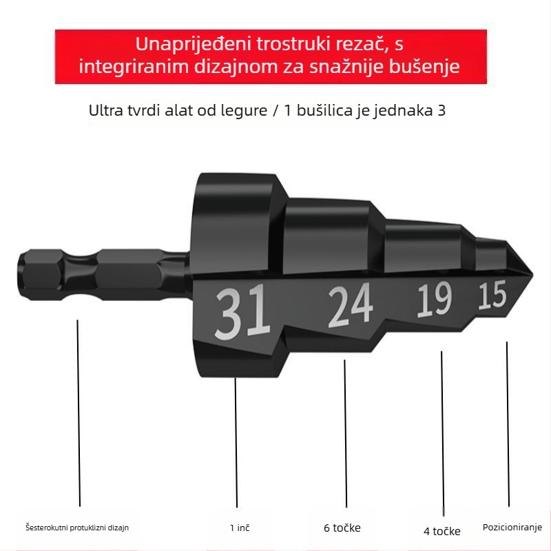 Integrirani PPR set bušilica za vodovodne cijevi – manžetna s unutarnjim navojem za popravak cijevi