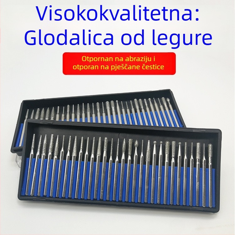 Dijamantna cilindrična glava za brušenje; zrnatost A; za izradu nefrita, zaobljavanje rubova i obradu utora