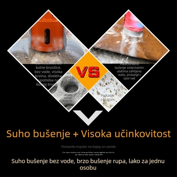 Ke-Zhi De Dijamantom brazano bušenje za kutnu brusilicu za rupe u mramoru, granitu, staklu, pločicama i keramici