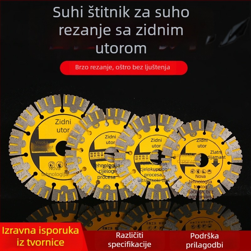 Diamantski disk za rezanje granita i betona – suho rezanje, segmentni disk, spojni materijal: metalna legura, sinteriranje, brend Kim Reek