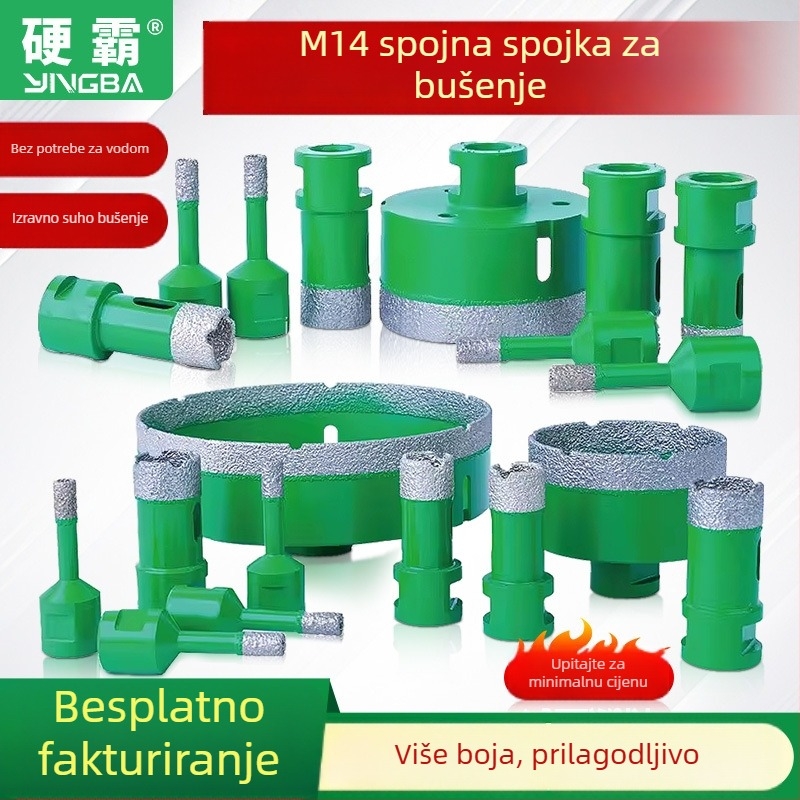 M14 brazirano svrdlo za beton, dijamantne pločice, kamen i granit – bušilica za otvaranje rupa