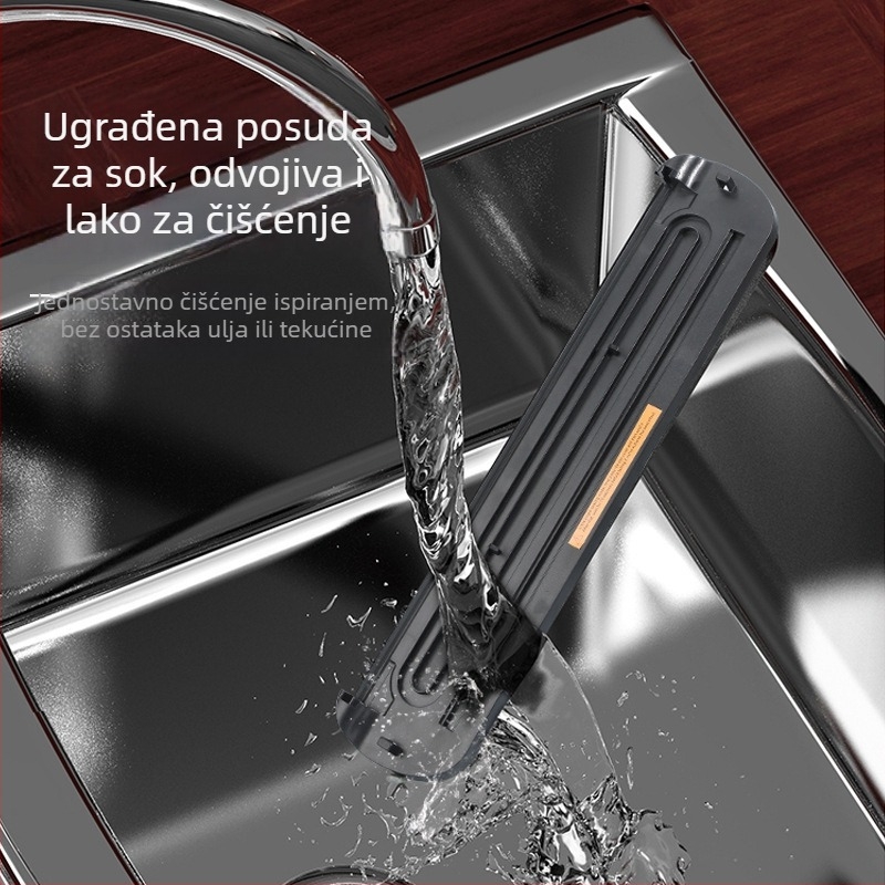 Bežični vakuumski zatvarač za kućnu upotrebu – suho/mokro zatvaranje, čuvanje svježine, model ZKFK-005, ABS kućište, ugrađena baterija, 11.1V, 90W, kapacitet ispod 500 mL