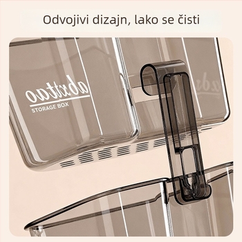 Zidni držač s usisnom čašom za luk, đumbir i češnjak – kuhinjski organizator
