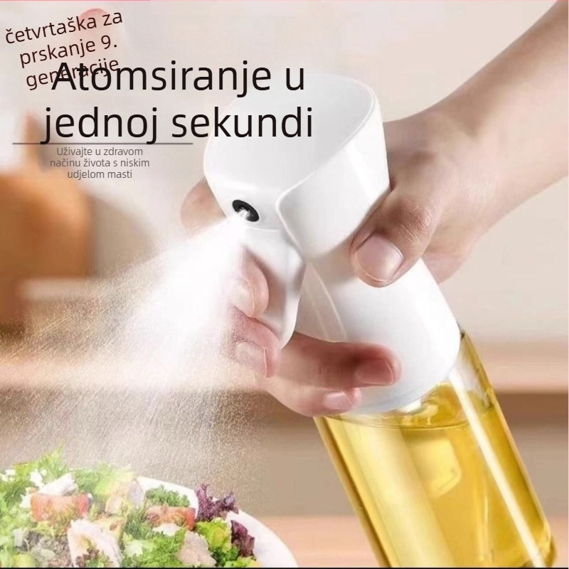 Bočica za raspršivanje ulja za kuhinju i kućni roštilj, plastično tijelo, automatsko otvaranje i zatvaranje, izlazak na tržište 2025.