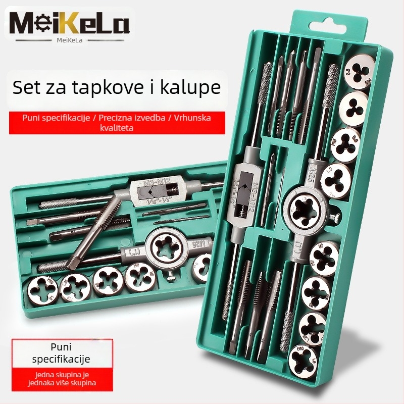 Meika Tap and Die set – ručni alat za navoj s Tap-bitom i alatom za navoj