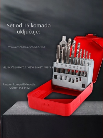 Set za navrtavanje i zavrtavanje s ručnim ključem, kombinirani alat za navrtavanje, kompozitni ključ, 4-u-1 alat