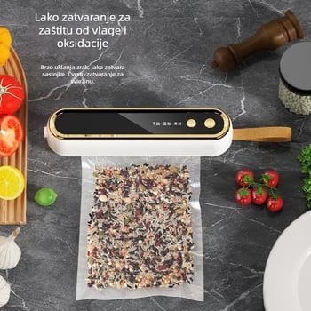 Bežični stroj za vakuumsko pakiranje s USB napajanjem, ABS kućište, 40 W, kapacitet ispod 500 ml