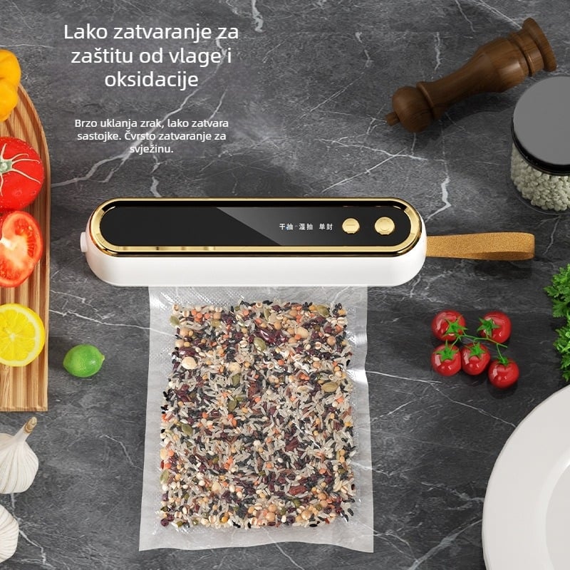 Bežični stroj za vakuumsko pakiranje s USB napajanjem, ABS kućište, 40 W, kapacitet ispod 500 ml