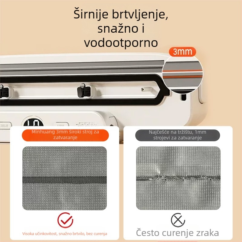 Automatska vakuumska zapremina mašina za kućanstvo, sve-u-jednom prijenosna (120 W, 220 V, ABS kućište, 740 g, kapacitet ispod 500 ml)