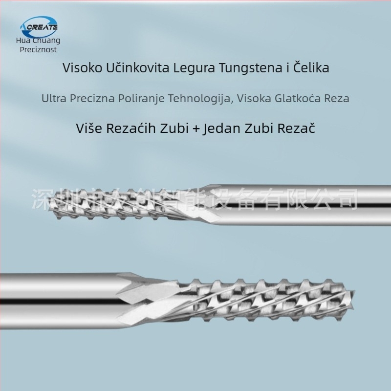 Acreate Huachuang tvrdo-karbidna freza s finim zubima, za PCB, najlon i plast
