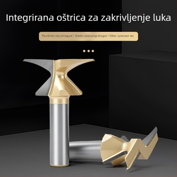 Frez za drvo s integriranim oblikovanjem luka – bezšivna glava, industrijske klase, za stolarske radove i zidne ormariće