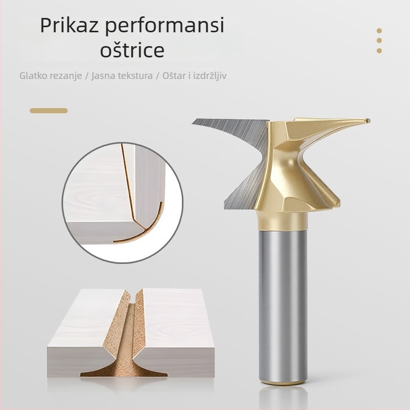 Frez za drvo s integriranim oblikovanjem luka – bezšivna glava, industrijske klase, za stolarske radove i zidne ormariće