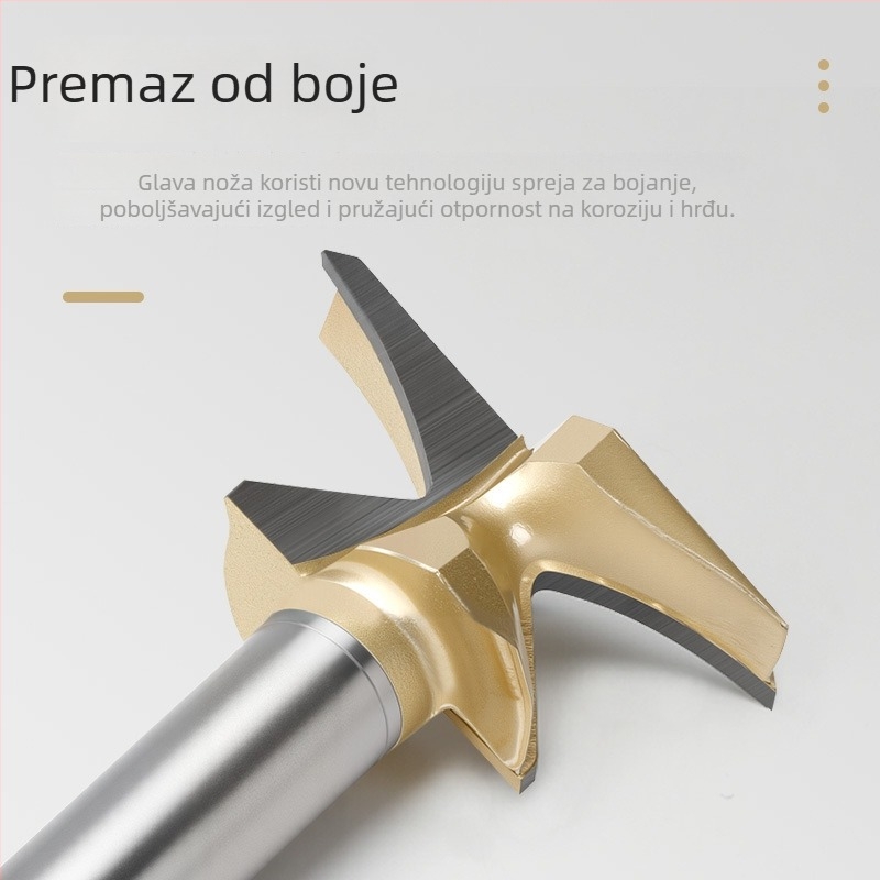 Frez za drvo s integriranim oblikovanjem luka – bezšivna glava, industrijske klase, za stolarske radove i zidne ormariće