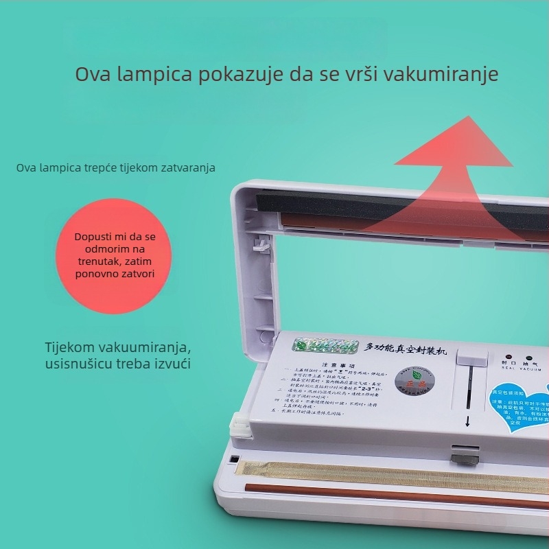 Green Leaf DZ-280/2SD vakuumska mašina za pakiranje – širina brtvljenja 28 cm, brzina brtvljenja 1–5 s