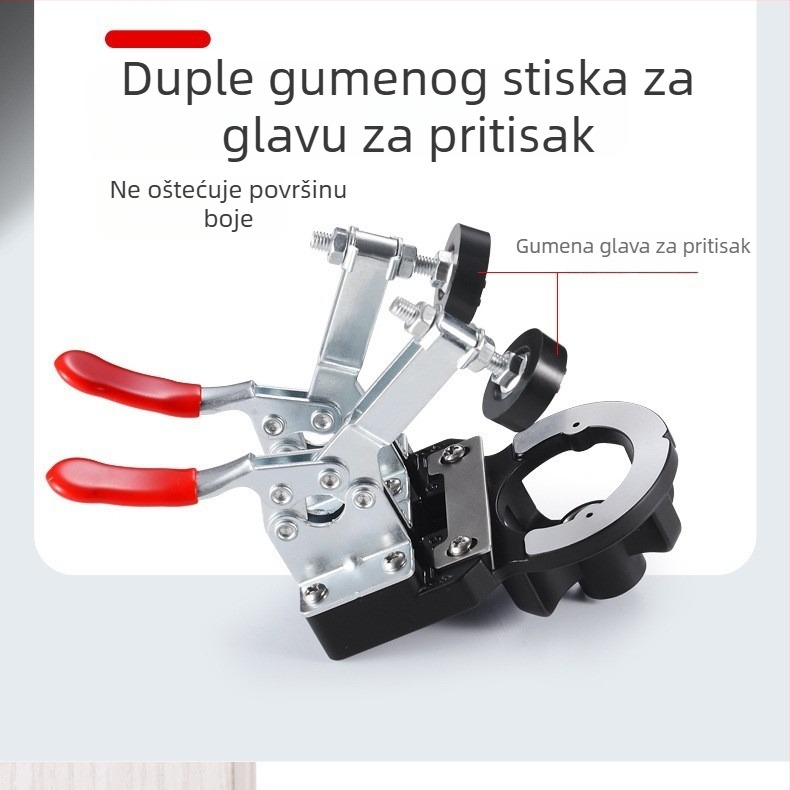 Uređaj za bušenje rupa za šarke – instalacijski lokalizator i zaustavljač za vrata ormara