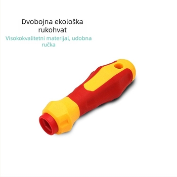 3-u-1 izolirani dvostrani odvijač set, magnetičnim vrhovima, Cr-V čelik, 144 g, za izolaciju, auto popravke, industriju i kućno održavanje