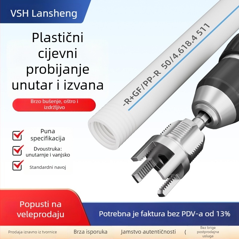 Blue Victory PPR Vodovodni navojni alat – Unutarnji i vanjski integrirani alat za navoje, Set za navoje cijevi