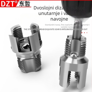 Alat za navrtavanje vodovodnih cijevi s unutarnjim i vanjskim navojem za 6-uglovite PPR cijevi — Brend Dzt, Podrijetlo Zhejiang, Pribor za ventile slavine