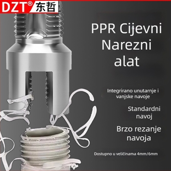 Alat za navrtavanje vodovodnih cijevi s unutarnjim i vanjskim navojem za 6-uglovite PPR cijevi — Brend Dzt, Podrijetlo Zhejiang, Pribor za ventile slavine