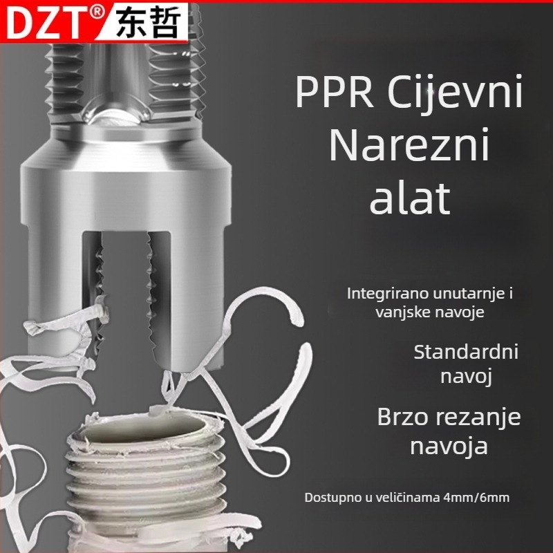Alat za navrtavanje vodovodnih cijevi s unutarnjim i vanjskim navojem za 6-uglovite PPR cijevi — Brend Dzt, Podrijetlo Zhejiang, Pribor za ventile slavine
