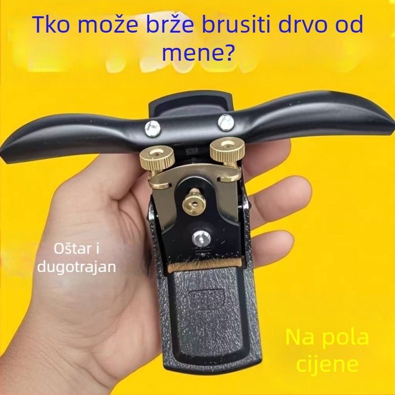 Bird Plane — ručno izrađeni drveni hobl za obradu drveta s protukliznom ručkom i valjkastom oštricom
