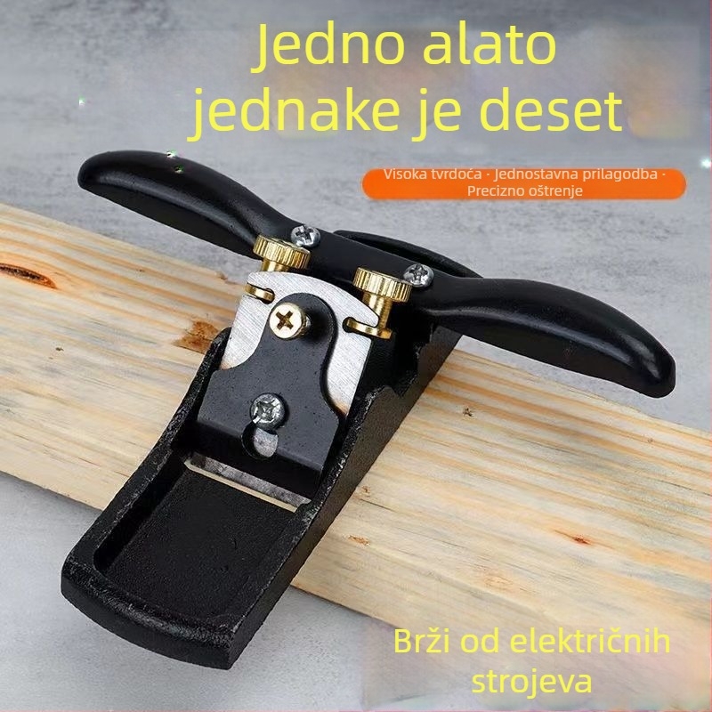 Bird Plane — ručno izrađeni drveni hobl za obradu drveta s protukliznom ručkom i valjkastom oštricom