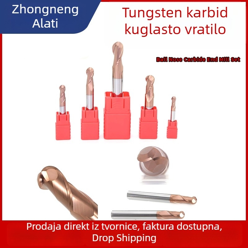 AMO fresa s kuglastim vrhom za glodalice, čelik i aluminij