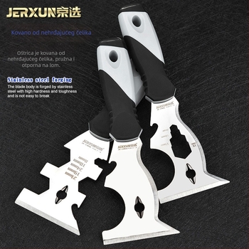 Špatula od nehrđajućeg čelika za žbukanje i kit, višefunkcionalna debela spatula, marka JERXUN