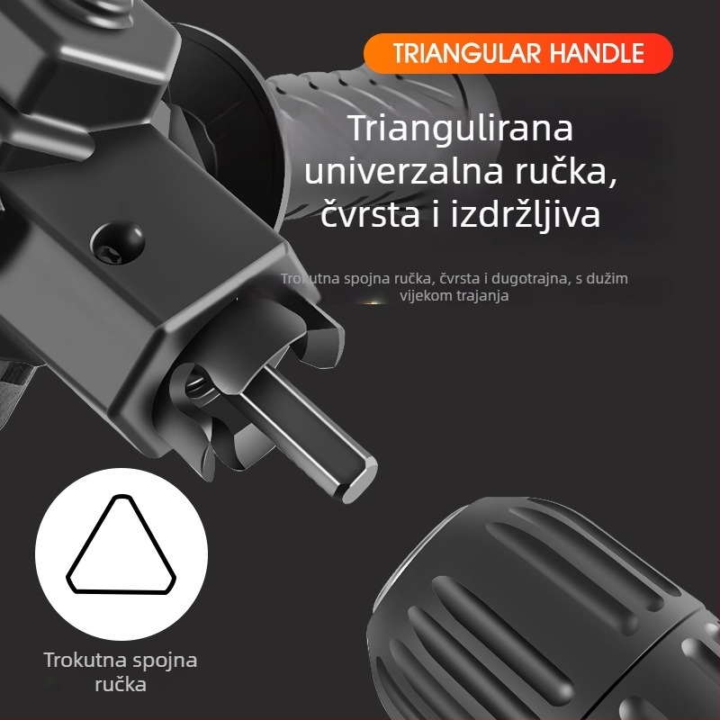 Višenamjenski 90° kutni adapter za bušilicu i odvijač – univerzalni držač bitova