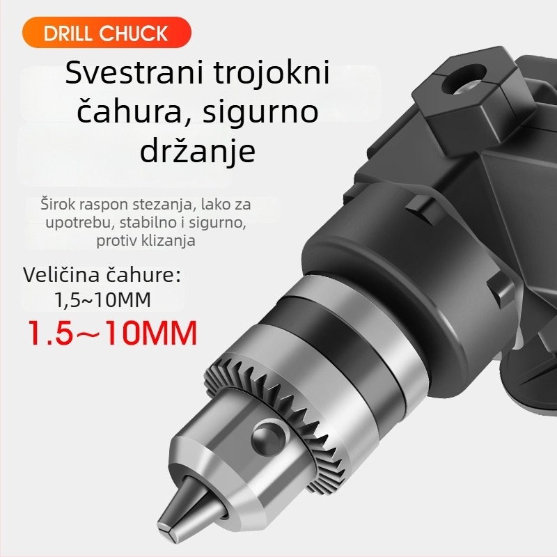 Višenamjenski 90° kutni adapter za bušilicu i odvijač – univerzalni držač bitova