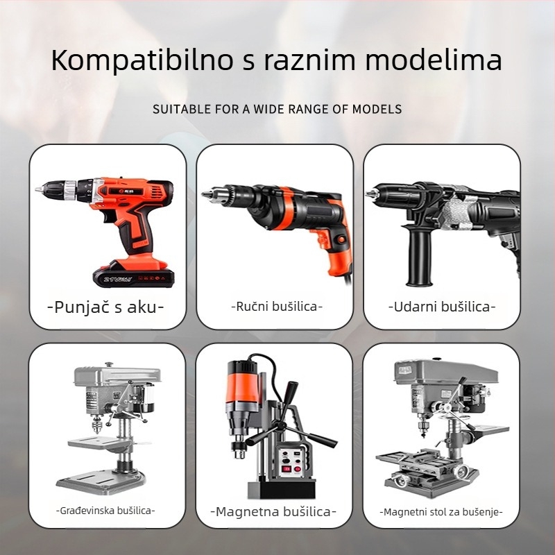 Set bušilica za električnu bušilicu: visokoučinkoviti čelik s titanovim premazom, spiralne bušilice s ravnim osovinama, 25 komada, metalna kutija