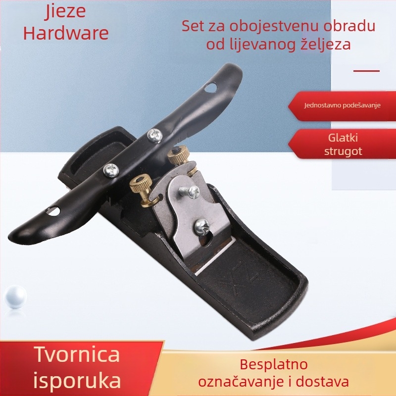 Drvoslovarski planer od lijevanog željeza, višenamjenski ručni planer za završne radove i zaobljenje rubova (materijal: lijevano željezo; način rada: ručni; tip: drvoslovarski planer; marka: Jiezey hardware)