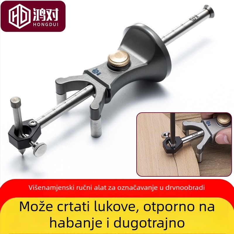 Scriber TO2 – nehrđajući čelik, stolni alat za označavanje krivulja i ravnih linija
