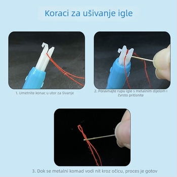 Needle Threader – Dvostrani dizajn za šivaći stroj, brzi DIY alat za uvlačenje niti od Xing wei qiang