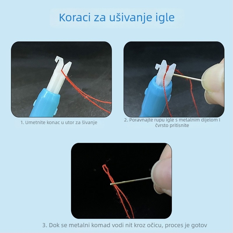 Needle Threader – Dvostrani dizajn za šivaći stroj, brzi DIY alat za uvlačenje niti od Xing wei qiang