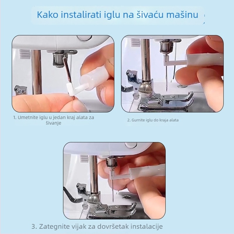 Needle Threader – Dvostrani dizajn za šivaći stroj, brzi DIY alat za uvlačenje niti od Xing wei qiang