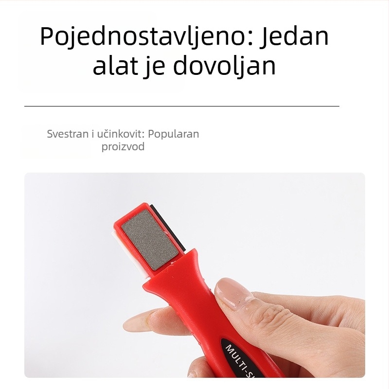 Kućni alat za oštrenje – pilnik od volframovog čelika, višenamjenski oštrač za kuhinjske nože, dijamantni kamen s fiksnim kutom