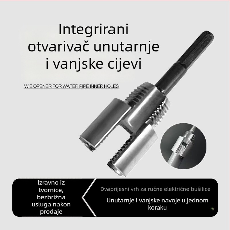 JUNHAO Set za tap-and-die za PPR vodovodne cijevi – unutarnji i vanjski navoji, integrirani alat