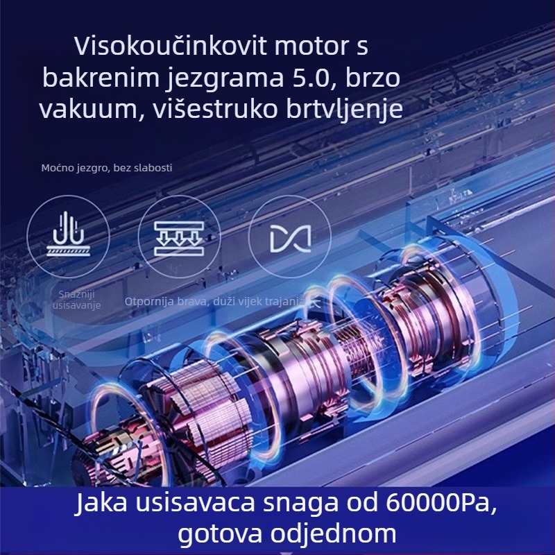 Kompaktna kućna mašina za vakuumsko zatvaranje s dvostrukom pumpom, automatska, za suho i mokro pakiranje
